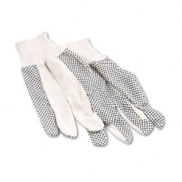 Men?s PVC Dotted Canvas Clute Gloves, One Size, Pair