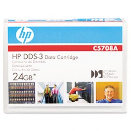 1/8" DDS-3 Cartridge, 125m, 12GB Native/24GB Compressed Capacity
