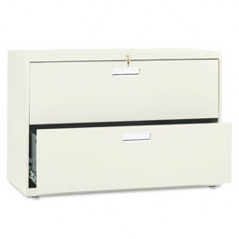 600 Series Two-Drawer Lateral File, 42w x19-1/4d, Putty