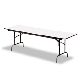 Premium Wood Laminate Folding Table, Rectangular, 72w x 30d x 29h, Gray
