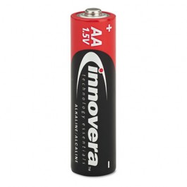 Alkaline Batteries, AA, 24 Batteries/Pack