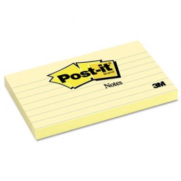 Original Notes, 3 x 5, Lined, Canary Yellow, 12 100-Sheet Pads/Pack
