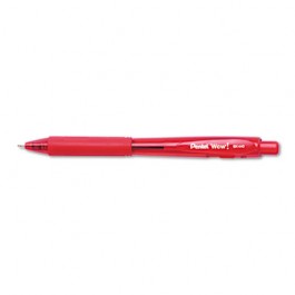 WOW! Ballpoint Retractable Pen, Red Ink, Medium, Dozen