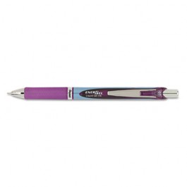 EnerGel RTX Roller Ball Retractable Gel Pen, Needle, Violet, Medium
