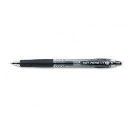 Precise Roller Ball Retractable Gel Pen, Black Ink, Fine, Dozen
