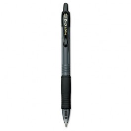 G2 Gel Roller Ball Pen, Retractable, Refillable, Black Ink, 1.0mm Bold, Dozen