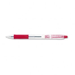 EasyTouch Ballpoint Retractable Pen, Red Ink, Medium, Dozen