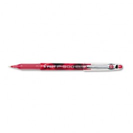 P-500 Gel Roller Ball Stick Pen, Needle Point, Red Ink, 0.5mm Extra Fine