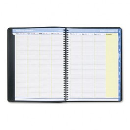 QuickNotes Recycled Weekly/Monthly Appointment Book, Black, 8 1/4 x 10 7/8, 2013