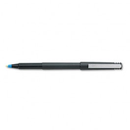 Roller Ball Stick Dye-Based Pen, Blue Ink, Fine