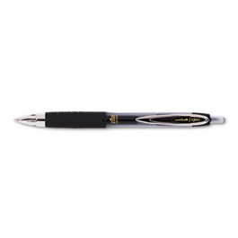 Signo Gel 207 Roller Ball Retractable Gel Pen, Black Ink, Micro Fine, Dozen