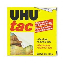 Tac Adhesive Putty, Removable/Reusable, Nontoxic, 3 oz/Pack