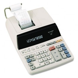 EL1197PIII Two-Color Printing Desktop Calculator, 12-Digit Fluorescent,Black/Red