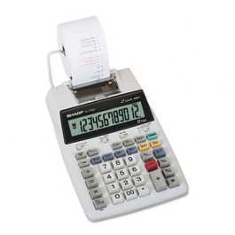 EL1750V LCD Two-Color Printing Calculator, 12-Digit LCD, Black/Red