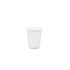 White Paper Water Cups, 3oz, 100/Bag