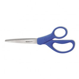 All Purpose Preferred Stainless Steel Scissors, 8", Blue