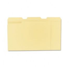 File Folders, 1/3 Cut Assorted, One-Ply Top Tab, Letter, Manila