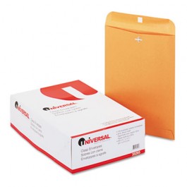 Kraft Clasp Envelope, Side Seam, 28lb, 9 1/2 x 12 1/2, Light Brown, 100/Box