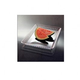 Resposables Serving Trays, Clear, 13w x 9d x 1h