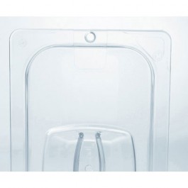Cold Food Pan Covers, 10 3/8w x 12 4/5d, Clear