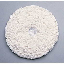 Standard Thickness Carpet Bonnets, Carpet, 21" Diameter, White