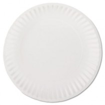 White Paper Plates, 9" Diameter