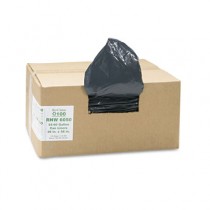 Recycled Can Liners, 55-60 gal, 1.25 mil, 38 x 58, Black