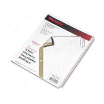 Gold Pro Insertable Tab Index, Clear 8-Tab, Letter, White Sheets