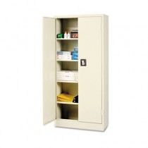 Space Saver 66" High Storage Cabinet, 4 adjustable Shelves, 30w x 15d x 66h, Putty