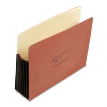 Seven Inch Expansion Pocket, Straight, Letter, Redrope, 10/Box