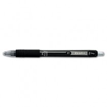 Z-Grip Roller Ball Retractable Gel Pen, Black Ink. Medium, Dozen