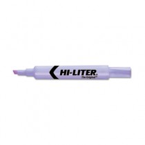 Desk Style Highlighter, Chisel Tip, Fluorescent Purple Ink