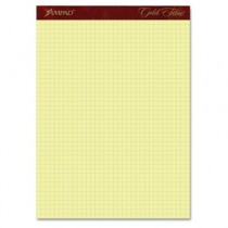 Gold Fibre Canary Quadrille Pad, 8-1/2 x 11-3/4, Canary, 50 Sheets/Pad