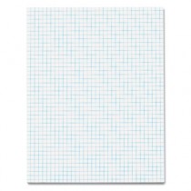 Quadrille Pads, 4 Squares/inc, 8-1/2 x 11, White, 50 Sheets/Pad