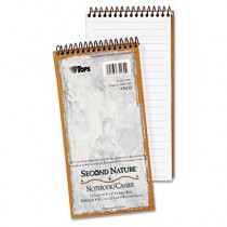 Second Nature Spiral Reporter/Steno Notebook, Gregg Rule, 4 x 8, White, 70-Sheet