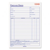 Purchase Order Book, 5-9/16 x 7 15/16, Three-Part Carbonless, 50 Sets/Book