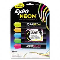 Neon Dry Erase Marker, Bullet Tip, Assorted, 5 per Pack