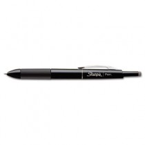 Porous Point Retractable Permanent Water Resistant Pen, Black Ink, Fine
