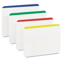 Durable File Tabs, 2 x 1 1/2, Striped, Assorted Standard Colors, 24/Pack