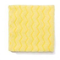Reusable Cleaning Cloths, Microfiber, 16 x 16, Yellow