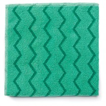 Reusable Cleaning Cloths, Microfiber, 16 x 16, Green