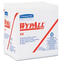 WYPALL X70 Wipers, 1/4-Fold, 12 1/2 x 12, White