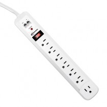 Surge Protector, 7 Outlets, 6ft Cord, Tel/DSL, 540 Joules