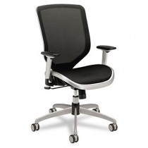 Boda Series High-Back Work Chair, Mesh Seat and Back, Black