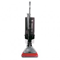 Sanitaire Commercial Lightweight Bagless Upright Vacuum, 14lb, Gray/Red