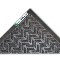 EcoPlus Wiper/Scraper Mat, P.E.T. Polyester, 45 x 70, Charcoal