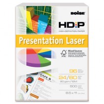 HD:P Presentation Laser Paper, 96 Brightness, 24lb, 8-1/2x11, White, 500/Ream