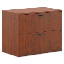 BL Laminate Two-Drawer Lateral File, 35-1/2w x 22d x 29h, Medium Cherry