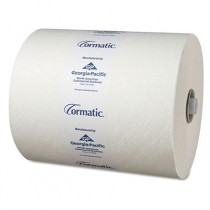 Hardwound Roll Towels, 8 1/4 x 700', White, 6 Rolls