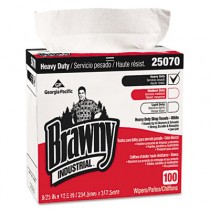 Heavy Duty Shop Towels, 9 1/8 x 16 1/2, White